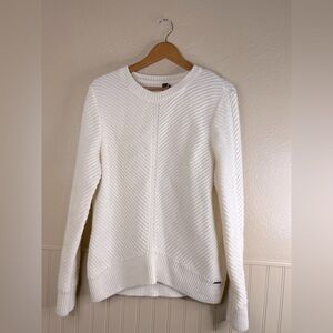 Vintage Saint James Alpaca Wool Blend Cable Knit Sweater